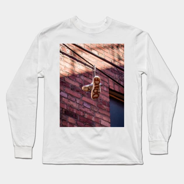 Swinging to the Beat: Dance Shoes on a Wire Long Sleeve T-Shirt by Rexel99